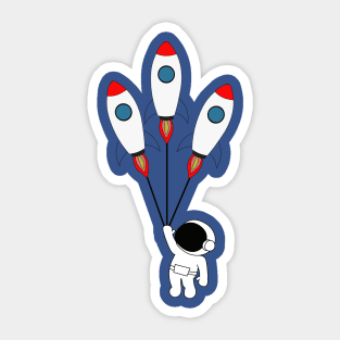 take me to the moon Sticker